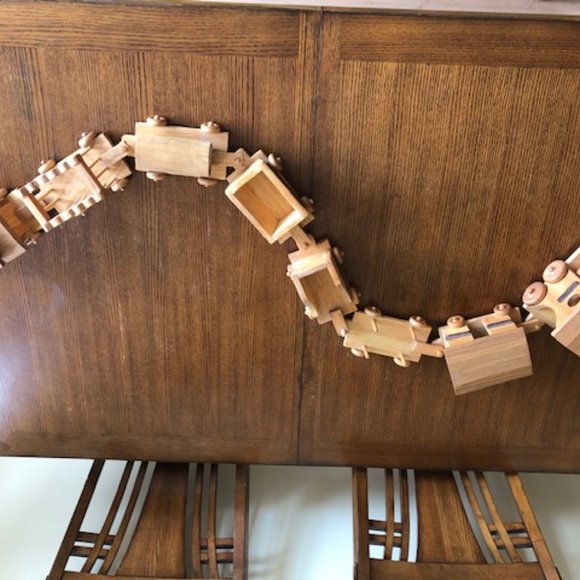 Wooden train set - Picture 3 of 9